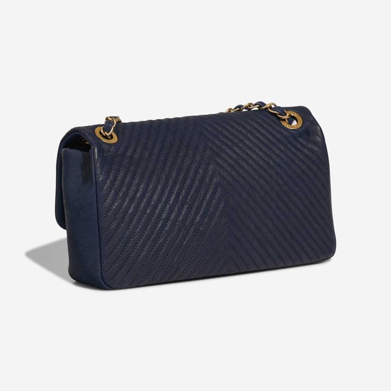 Chanel Timeless Surpique Medium Crinkled Calf Blue | Sell your designer bag