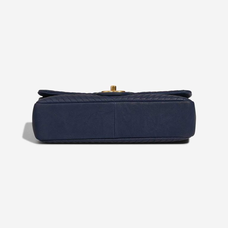 Chanel Timeless Surpique Medium Crinkled Calf Blue | Sell your designer bag