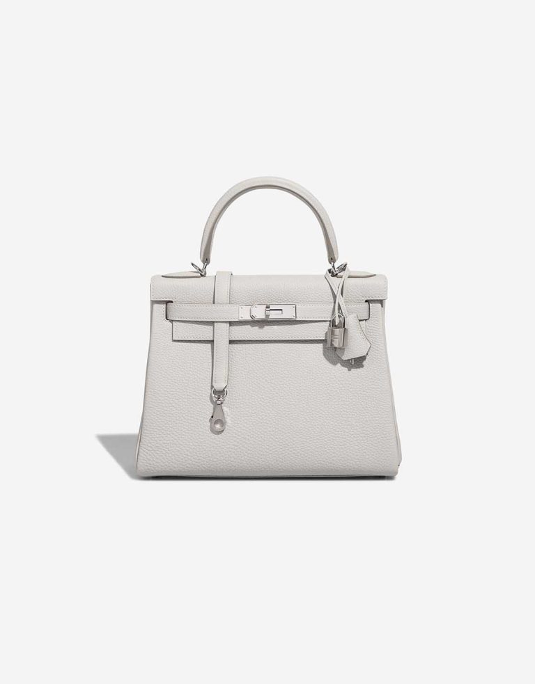 Hermès Kelly 28 Togo Gris Pâle Front | Sell your designer bag