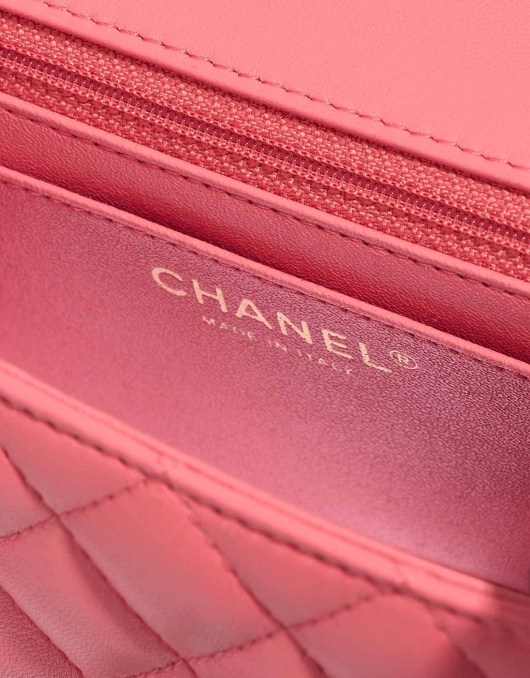 Chanel Timeless Mini Rectangular Lammleder Pink Logo | Verkaufen Sie Ihre Designer-Tasche