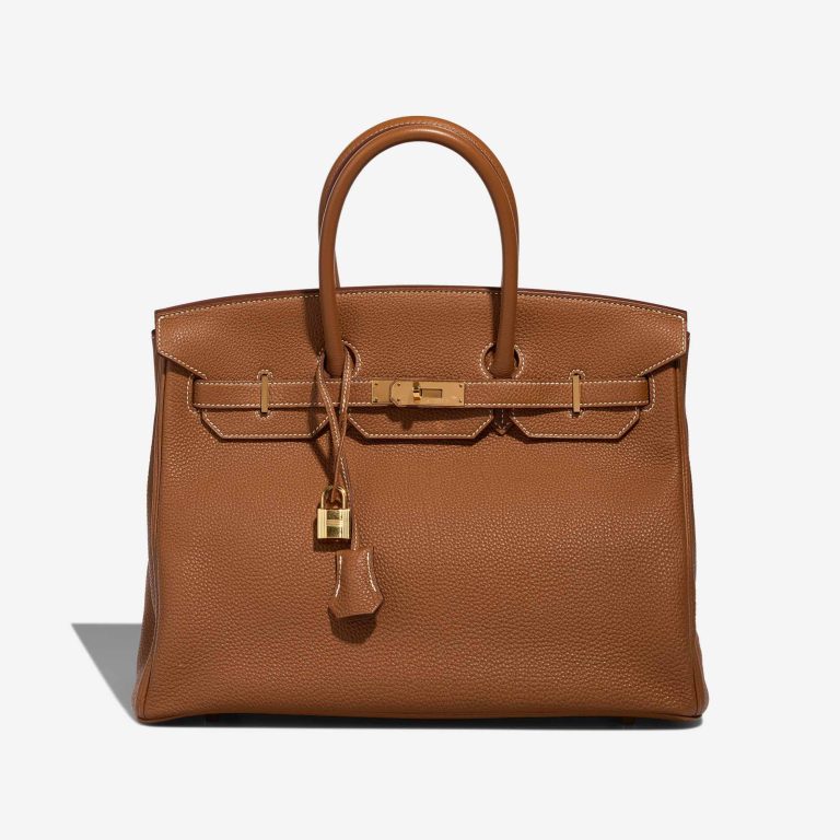 Hermès Birkin 35 Togo Gold Front | Vendez votre sac de créateur