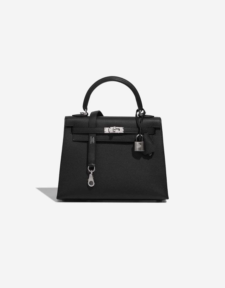 Hermès Kelly 25 Epsom Black Front | Sell your designer bag