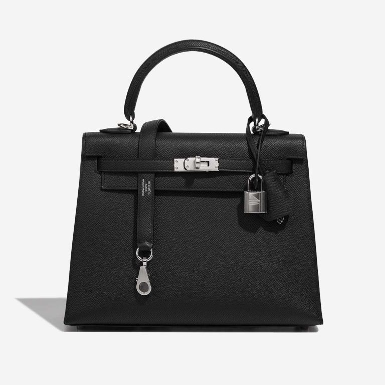 Hermès Kelly 25 Epsom Black Front | Sell your designer bag