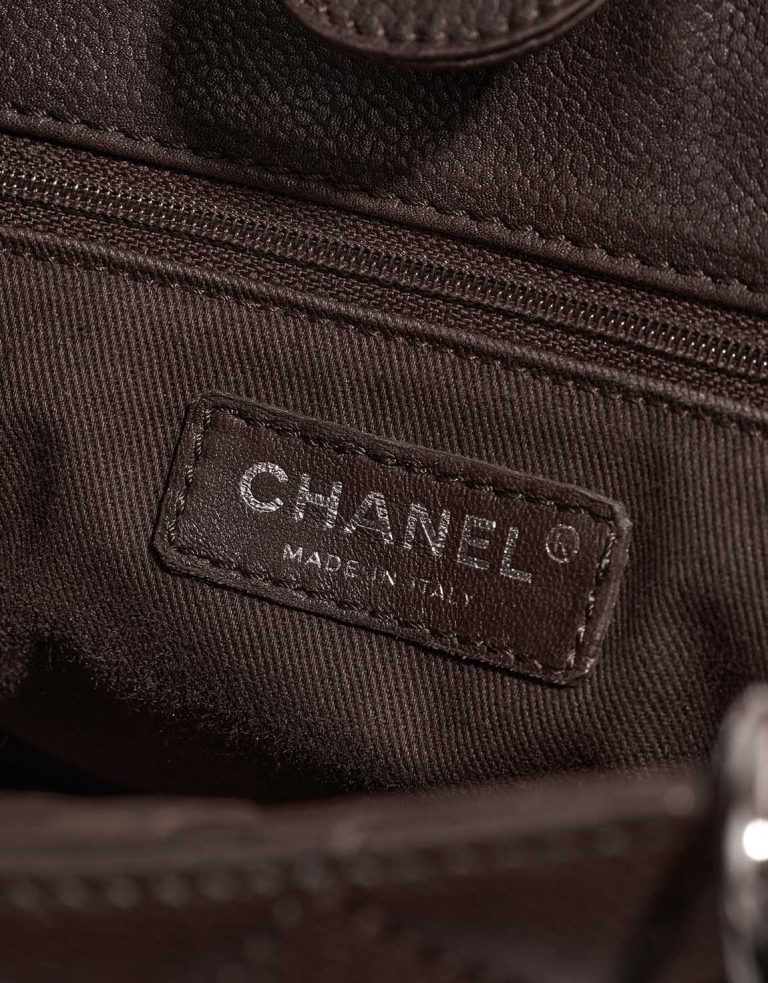 Chanel Shopping Tote PST Caviar Dark Brown Logo | Sell your designer bag