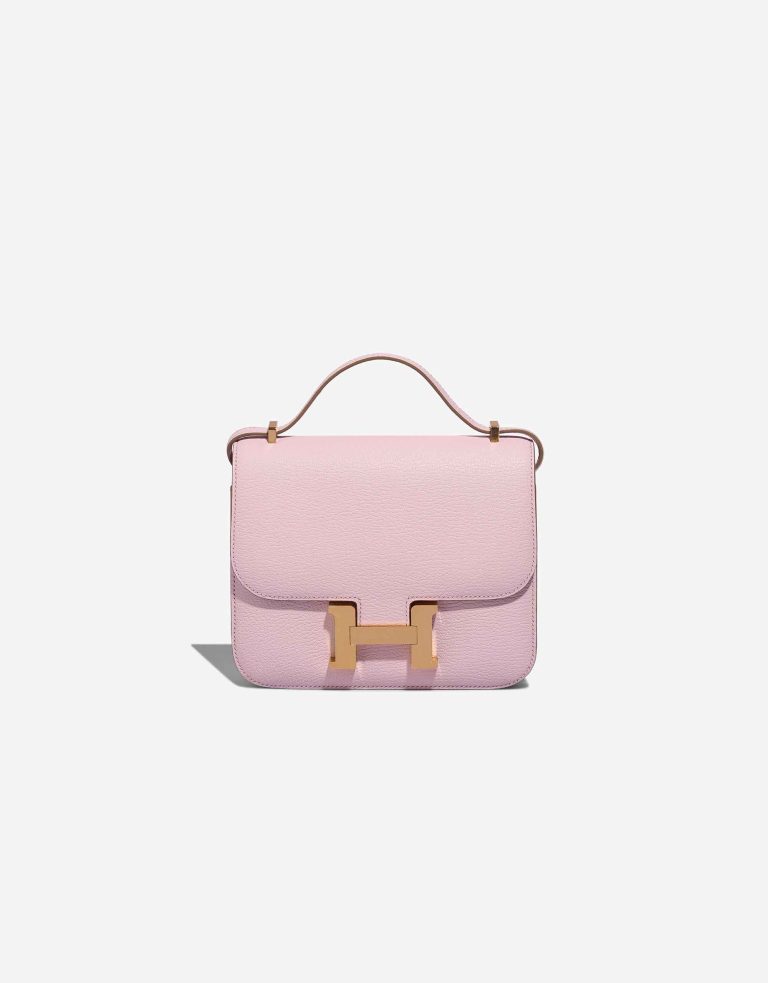 Hermès Constance 18 Chèvre Mysore Mauve Pâle Front | Sell your designer bag