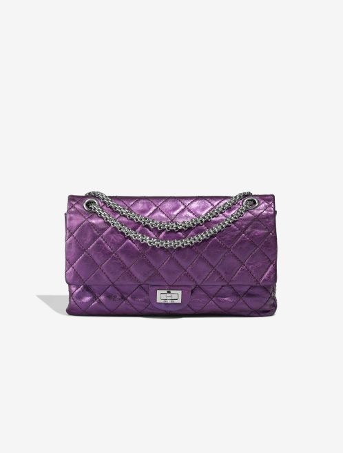 Chanel 2.55 Reissue 227 Aged Calf Metallic Purple Front | Sell your designer bag