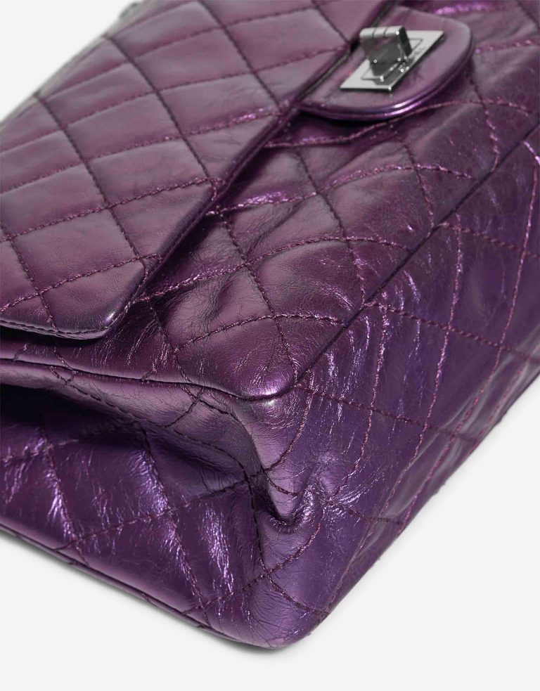 Chanel 2.55 Reissue 227 Aged Calf Metallic Purple Signs of wear | Sell your designer bag