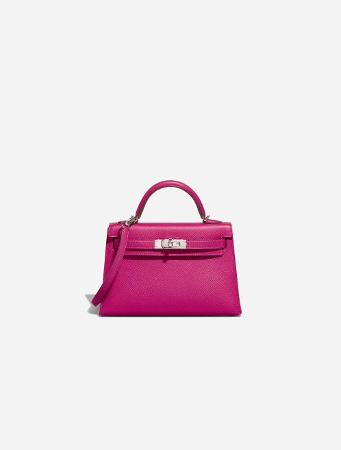 Hermès Kelly Mini Epsom Rose Pourpre Front | Verkaufen Sie Ihre Designertasche