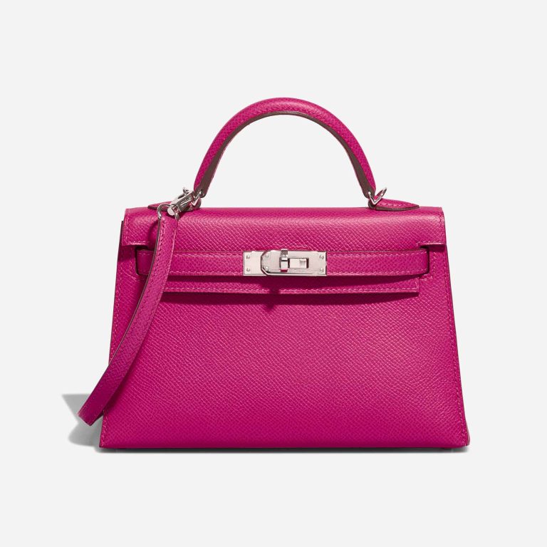 Hermès Kelly Mini Epsom Rose Pourpre Front | Sell your designer bag