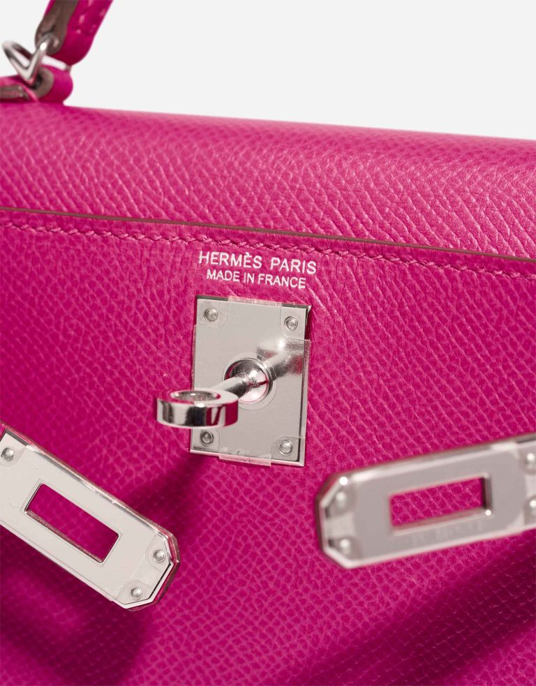 Hermès Kelly Mini Epsom Rose Pourpre Logo | Sell your designer bag