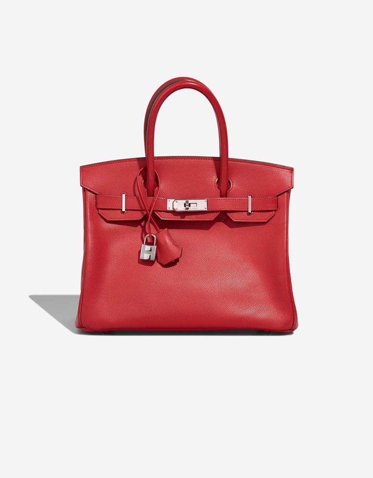 Hermès Birkin 30 Epsom Rouge Vif Front | Verkaufen Sie Ihre Designertasche