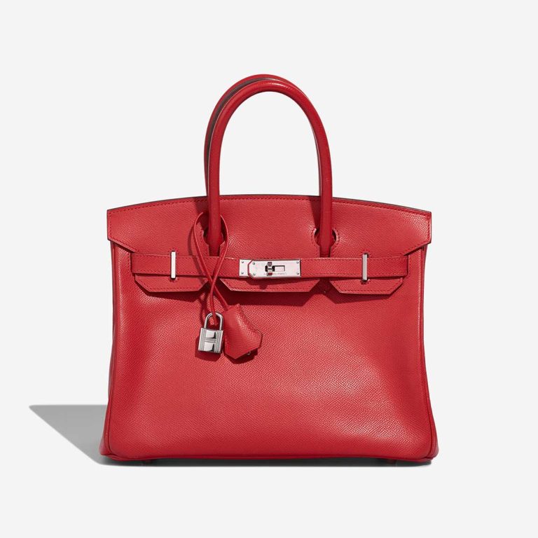 Hermès Birkin 30 Epsom Rouge Vif Front | Verkaufen Sie Ihre Designertasche