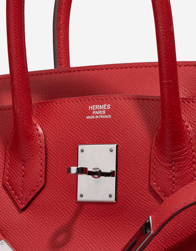 Hermès Birkin 30 Epsom Rouge Vif Logo | Verkaufen Sie Ihre Designertasche