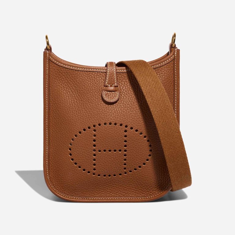 Hermès Evelyne 16 Clémence Gold Front | Vendez votre sac de créateur