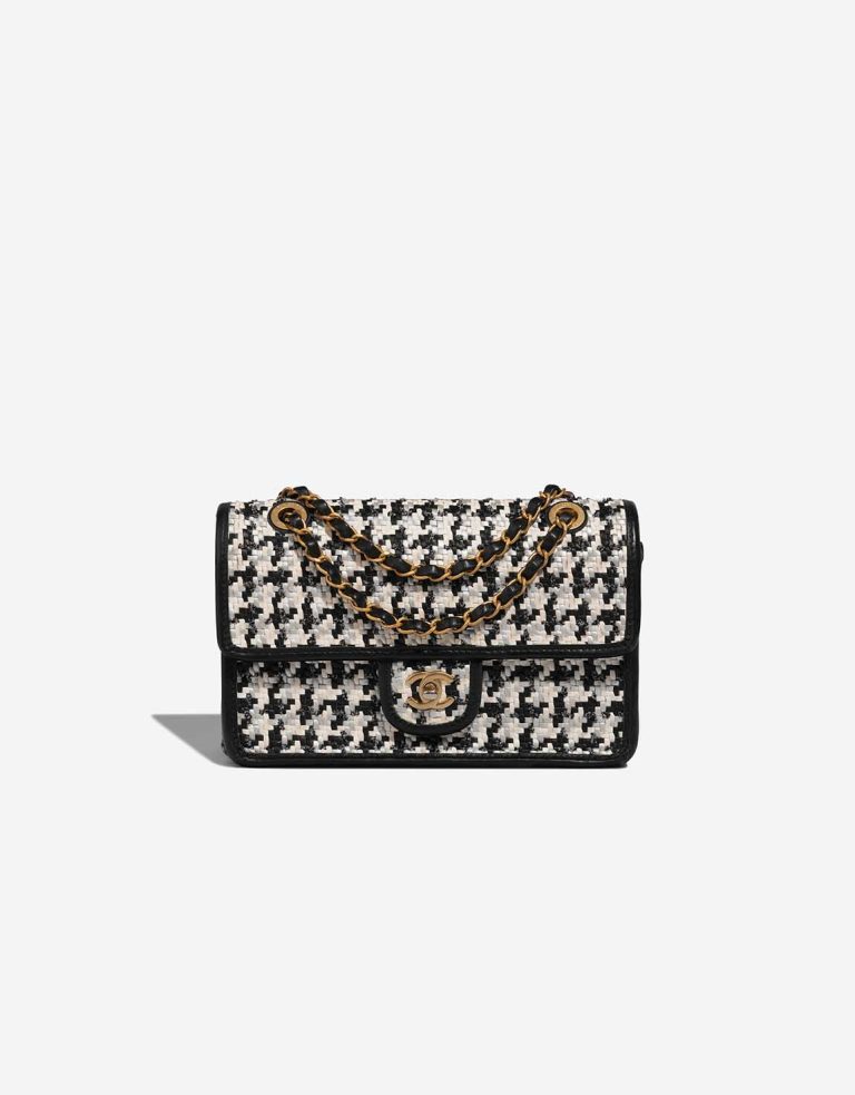 Chanel Timeless Medium Lamb / Tweed Black / White Front | Sell your designer bag