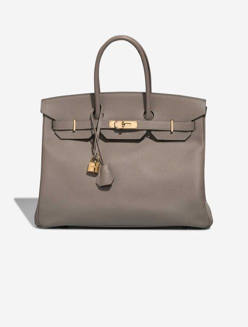 Hermès Birkin 35 Epsom Gris Asphalte Front | Verkaufen Sie Ihre Designer-Tasche