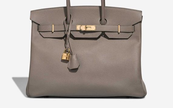 Hermès Birkin 35 Epsom Gris Asphalte Front | Verkaufen Sie Ihre Designer-Tasche