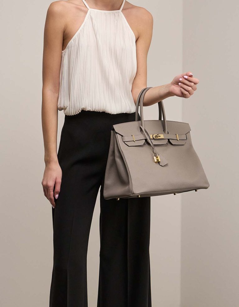 Hermès Birkin 35 Epsom Gris Asphalte Front | Sell your designer bag