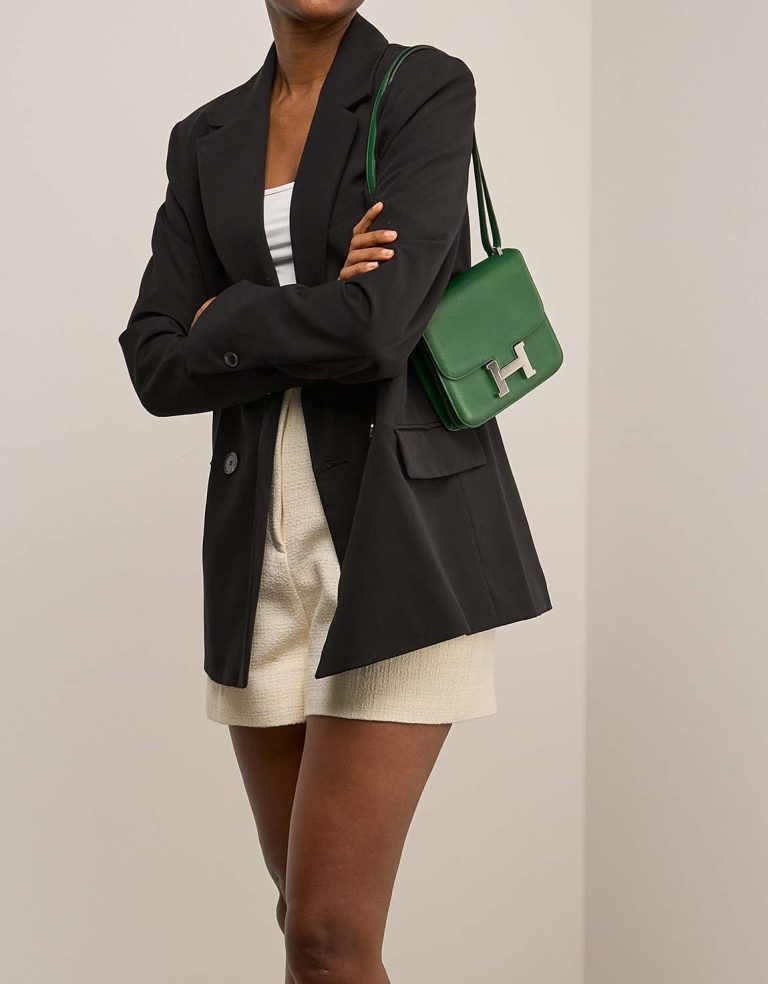 Hermès Constance 18 Swift Vert Bengale Front | Verkaufen Sie Ihre Designer-Tasche