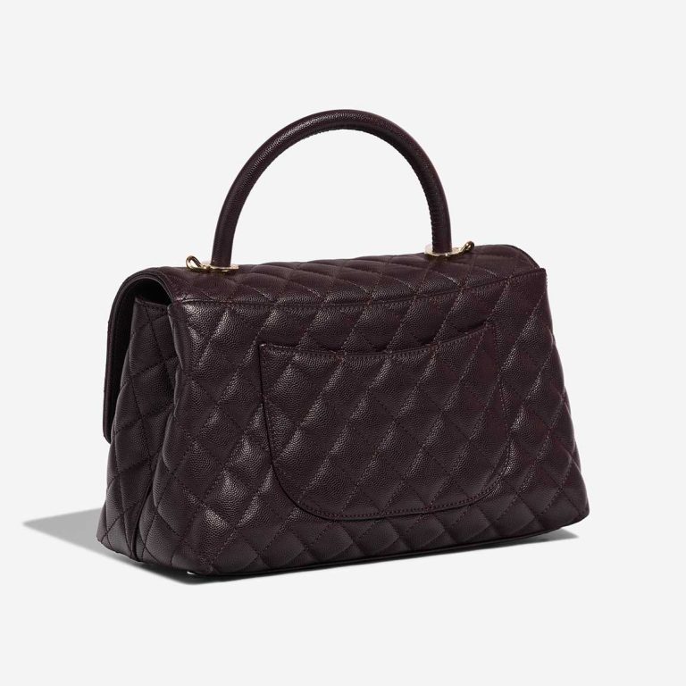 Chanel Timeless Handle Medium Caviar Dark Plum | Sell your designer bag