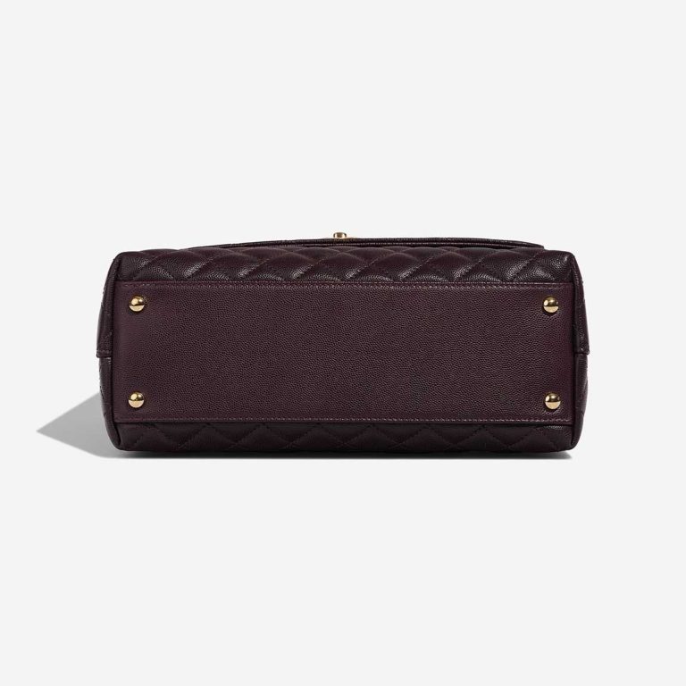 Chanel Timeless Handle Medium Caviar Dark Plum | Sell your designer bag