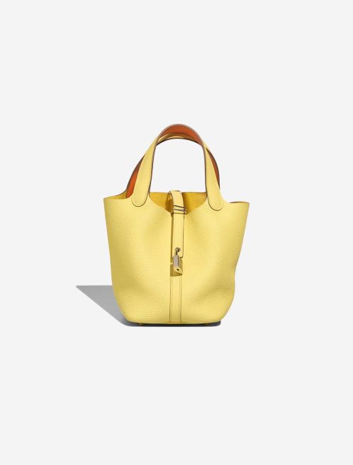 Hermès Picotin 18 Clémence Limoncello / Orange Front | Verkaufen Sie Ihre Designer-Tasche