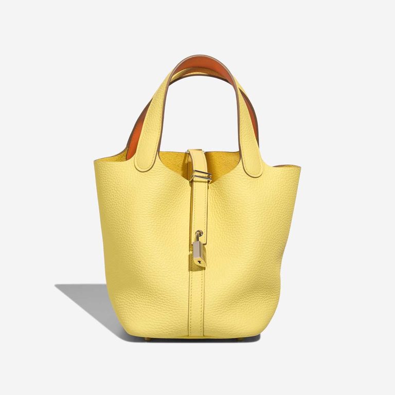 Hermès Picotin 18 Clémence Limoncello / Orange  Front | Sell your designer bag