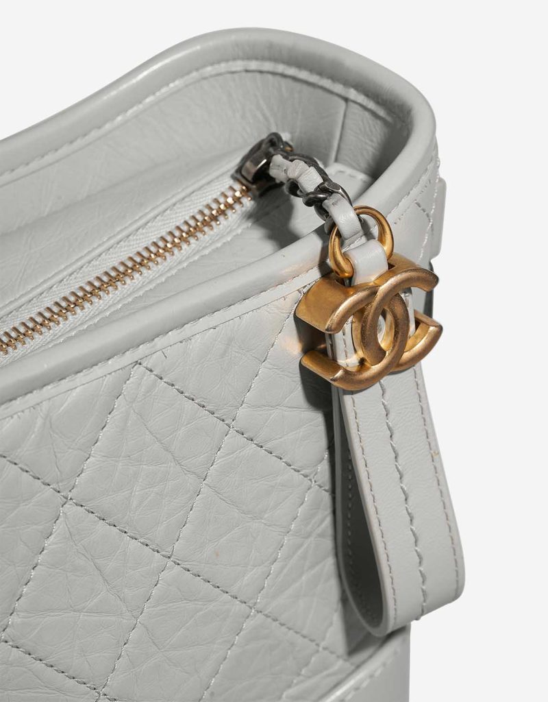 Chanel Gabrielle Small Calf Light Grey | SACLÀB