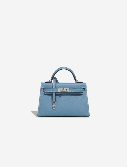 Hermès Kelly Mini Epsom Bleu Jean Front | Vendre votre sac de créateur