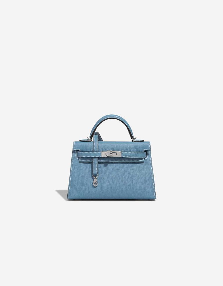 Hermès Kelly Mini Epsom Bleu Jean Front | Sell your designer bag