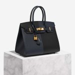 Hermès Birkin 30 Epsom Black / Bleu Indigo / Bleu Frida Front | Sell your designer bag