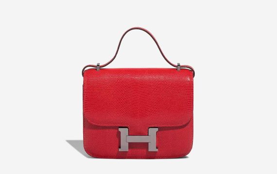 Hermès Constance 18 Salvator Lizard Rouge Exotique Front | Sell your designer bag