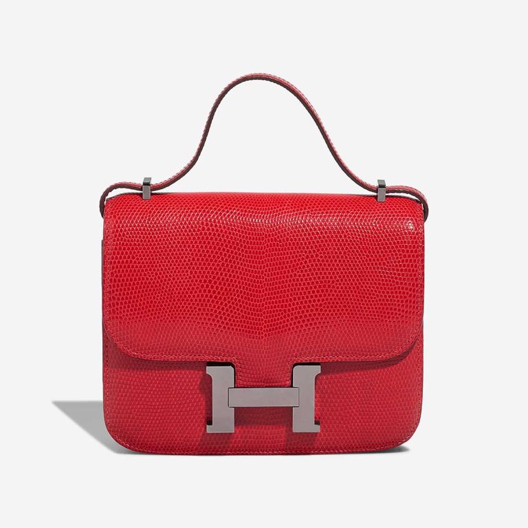 Hermès Constance 18 Salvator Lizard Rouge Exotique Front | Sell your designer bag