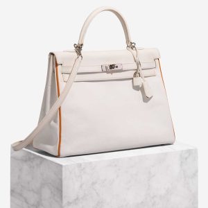 Hermès Kelly 35 Epsom Toffee / White Front | Verkaufen Sie Ihre Designer-Tasche