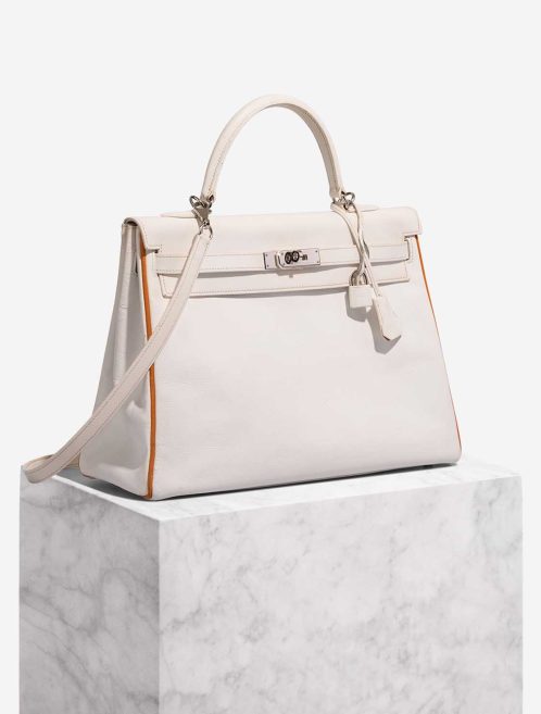 Hermès Kelly 35 Epsom Toffee / White Front | Vendez votre sac de créateur