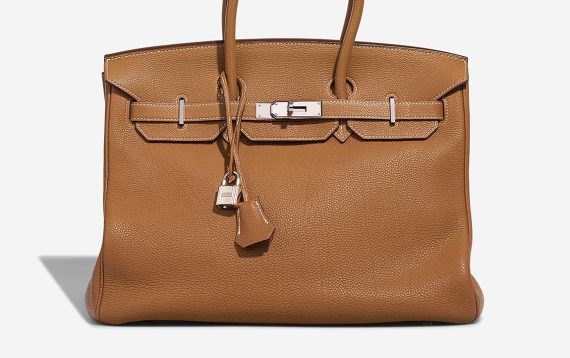 Hermès Birkin 35 Togo Gold Front | Verkaufen Sie Ihre Designer-Tasche