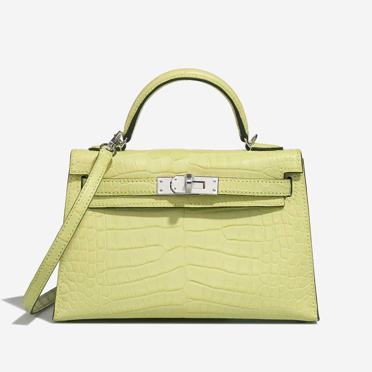 Hermès Kelly Mini Matte Alligator Jaune Bourgeon Front | Sell your designer bag