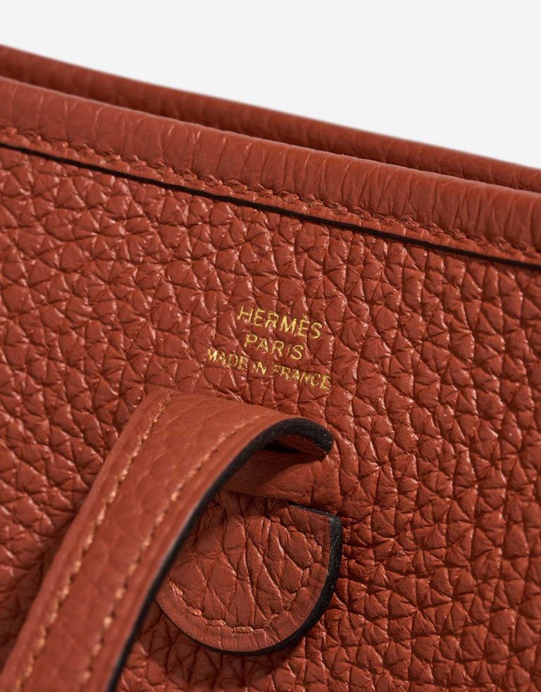 Hermès Evelyne 16 Taurillon Clémence Cuivre Logo | Vendre votre sac de créateur