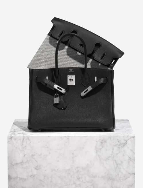 Hermès Birkin 3in1 30 Togo / Toile H / Swift Black / Écru Front | Vendez votre sac de créateur