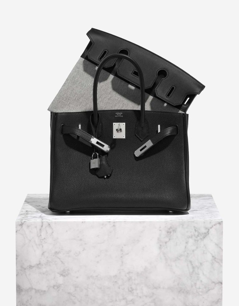 Hermès Birkin 3in1 30 Togo / Toile H / Swift Black / Écru Front | Sell your designer bag