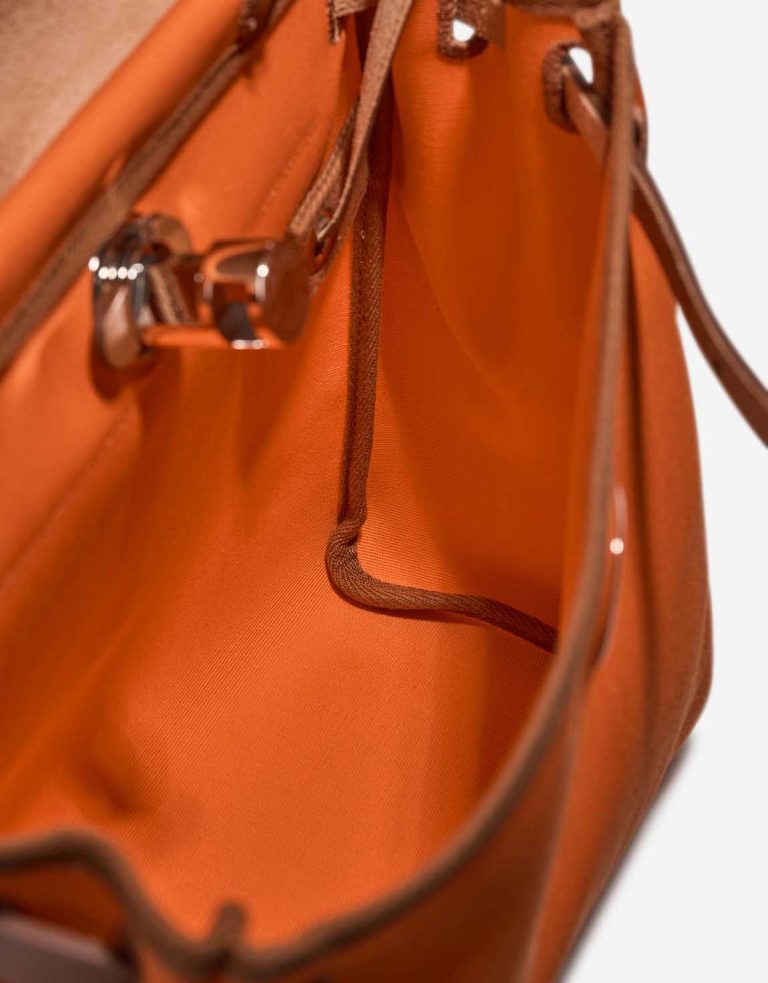 Hermès Herbag 31 Toile / Vache Hunter Orange Minium / Fauve Inside | Sell your designer bag