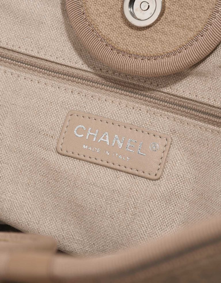 Chanel Deauville Medium Canvas / Lamb Beige Logo | Sell your designer bag