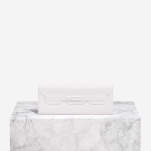 Hermès Birkin Shadow Cut Clutch Swift New White Front | Vendez votre sac de créateur