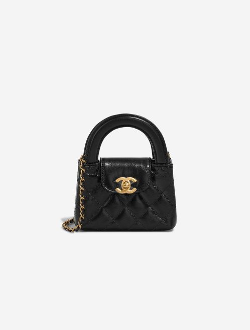 Chanel Kelly Micro Aged Calf Black Front | Sell your designer bag