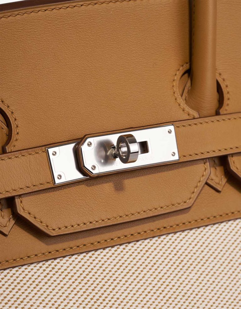 Hermès Birkin Fray 35 Toile / Swift Sésame / Écru Closing System | Sell your designer bag