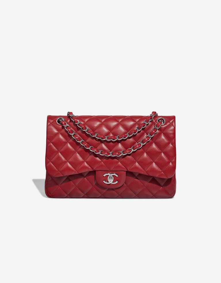 Chanel Timeless Jumbo Caviar Red Front | Sell your designer bag