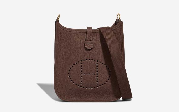 Hermès Evelyne 16 Taurillon Clémence Cacao Front | Verkaufen Sie Ihre Designertasche