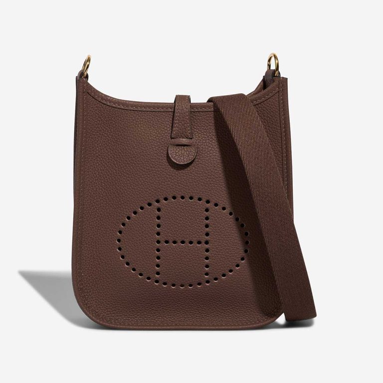 Hermès Evelyne 16 Taurillon Clémence Cacao Front | Sell your designer bag