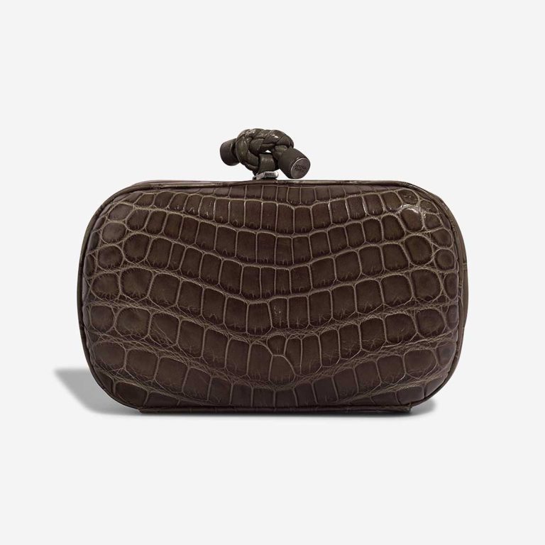 Bottega Veneta Knot Clutch Crocodile Brown | Sell your designer bag