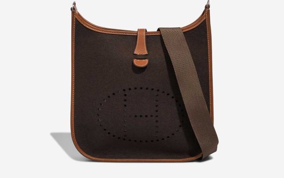 Hermès Evelyne 29 Filzschutz / Barénia Ébène / Naturel Front | Verkaufe deine Designertasche